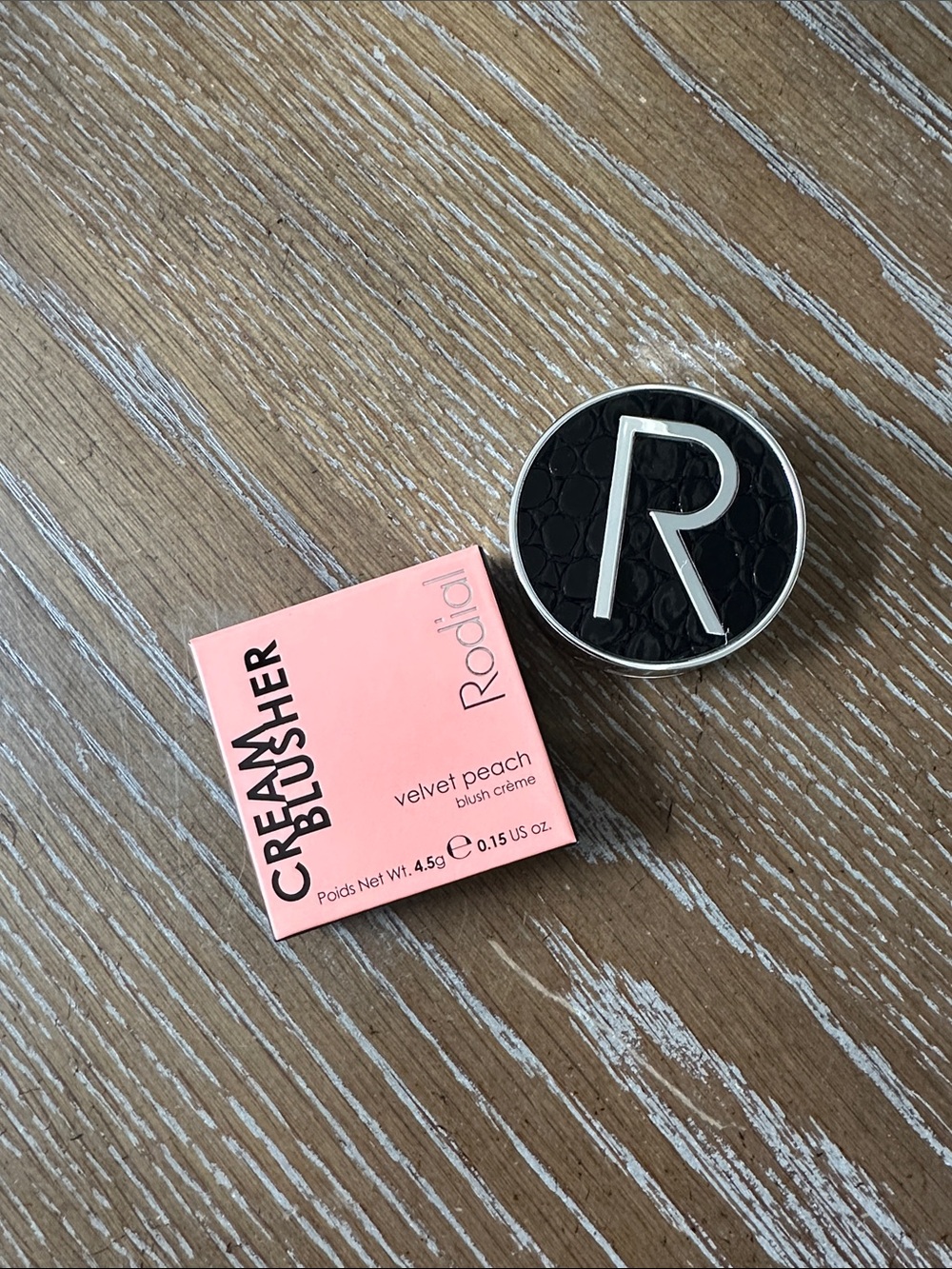 Rodial Velvet Peach Cream Blusher - Soft Peach-Pink Compact